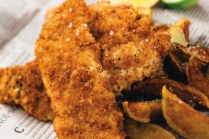 Gluten-Free Pan-Fried Fresh Fish and Chips