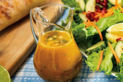 Maple lemon chili vinaigrette