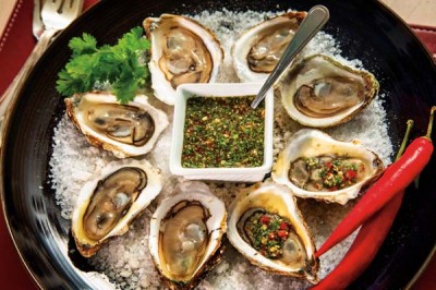 Oysters with Nam Jim Sauce (Thai)