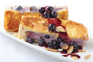 Blueberry-Stuffed French Toast with Maple Blueberry Sauce