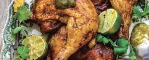 Smoky Lime Chicken with Grilled Jalapeño Hot Sauce