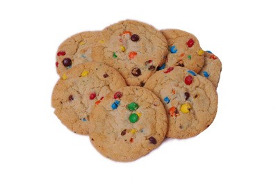 Chewy M&M Cookies