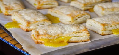 Lemon Turnovers in Sour Cream Pastry