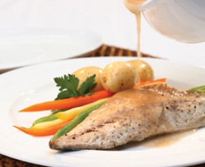 Baked Mackerel with Gooseberry Sauce