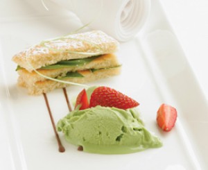 Basil Crème Brûlée “Ice Cream”