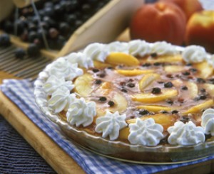 Blueberry Peach Pie with Pat-in Pie Crust