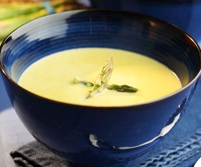 Cream of Spring Asparagus and Onion Soup