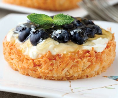 Individual Fruit Tarts in Coconut Crusts