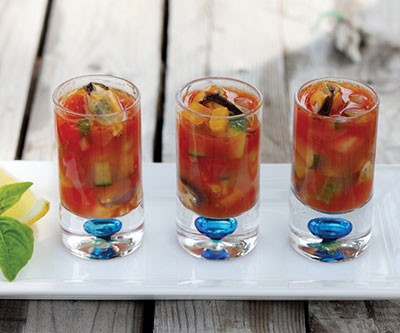 Mussel Gazpacho Shooters