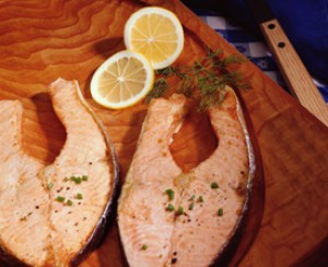 Beer Poached Salmon with Barbecue Sauce