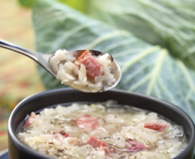 Smoked Lunenburg Pork and Cabbage Soup
