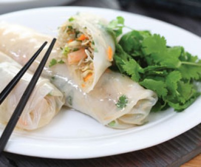 Shrimp Fresh Rolls with Peanut Dipping Sauce
