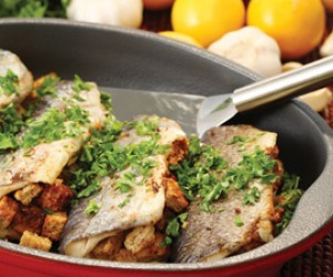 Baked Lemon-Stuffed Trout