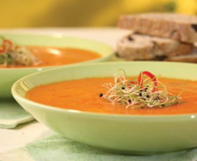 Fresh Tomato and Red Pepper Soup
