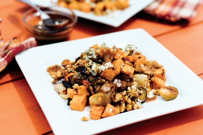 Roasted Vegetable Salad with Maple Balsamic Drizzle