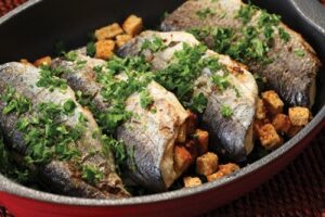 Baked Lemon-Stuffed Trout