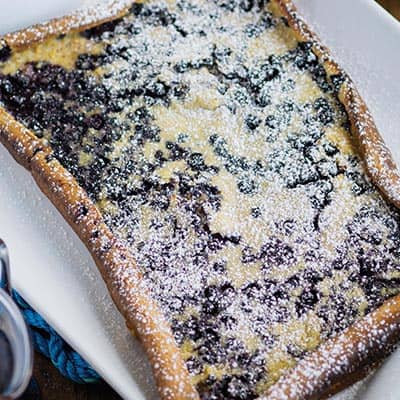 Blueberry Pancake Omelet