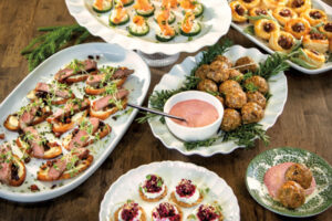 Herbed Turkey Meatballs with Cranberry Aioli