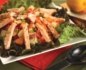 Leafy Artichoke and Salmon Salad