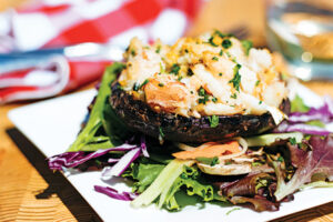 Baked Crab Stuffed Mushroom Caps