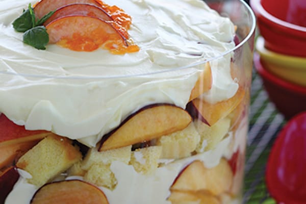 Sandra’s Peach Trifle