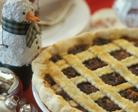 Mincemeat Pie with Rum Sauce