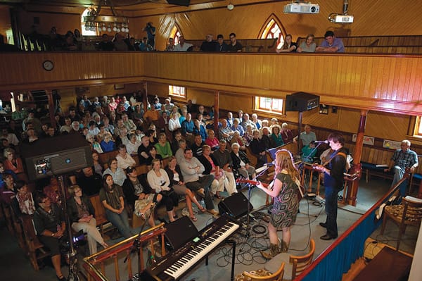 Performing at the Festival of Small Halls in PEI.